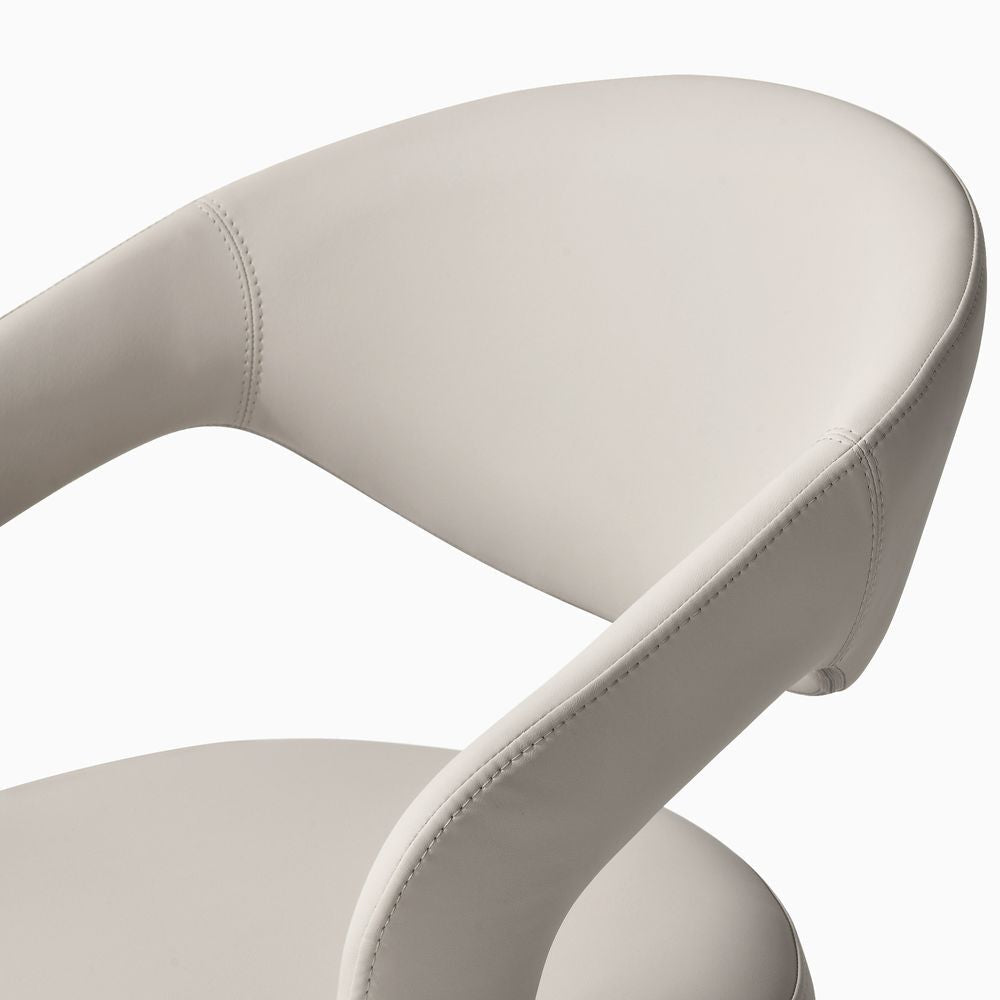 Velin Armrest Leather Dining Chairs (Set of 2) - Exclusivia