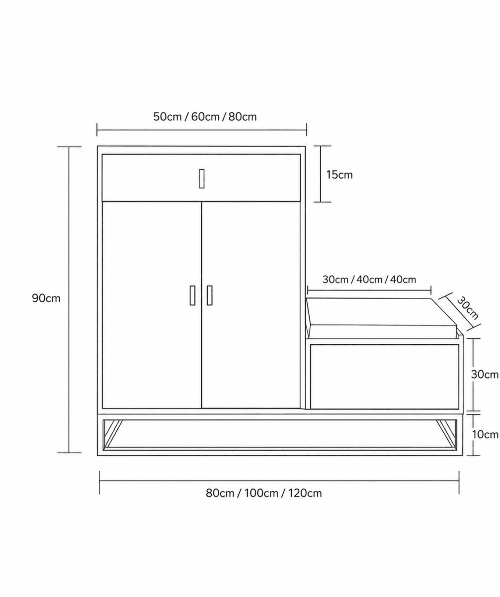 Velmont Shoe Cabinet - Exclusivia