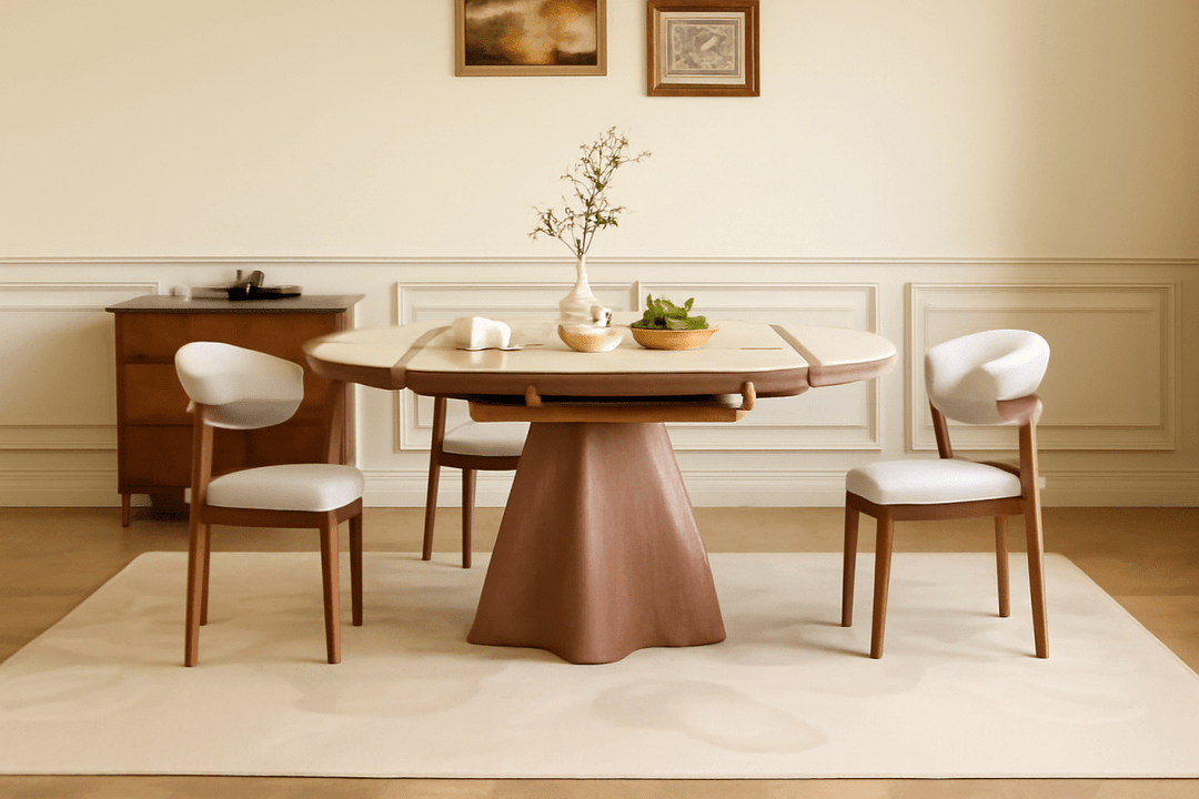 VELORA Modern Sintered Stone Extendable Dining Table - Exclusivia