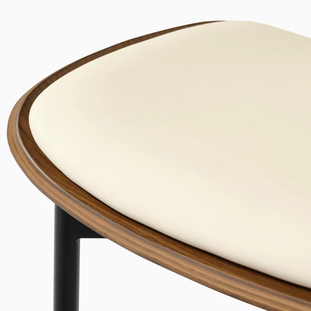 VENN Beige Leather Dining Chair - Exclusivia