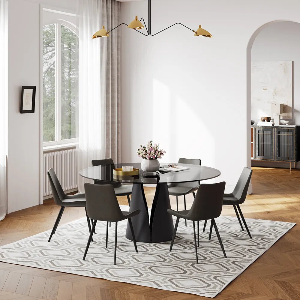 Vera Halo Stone Dining Table - Exclusivia