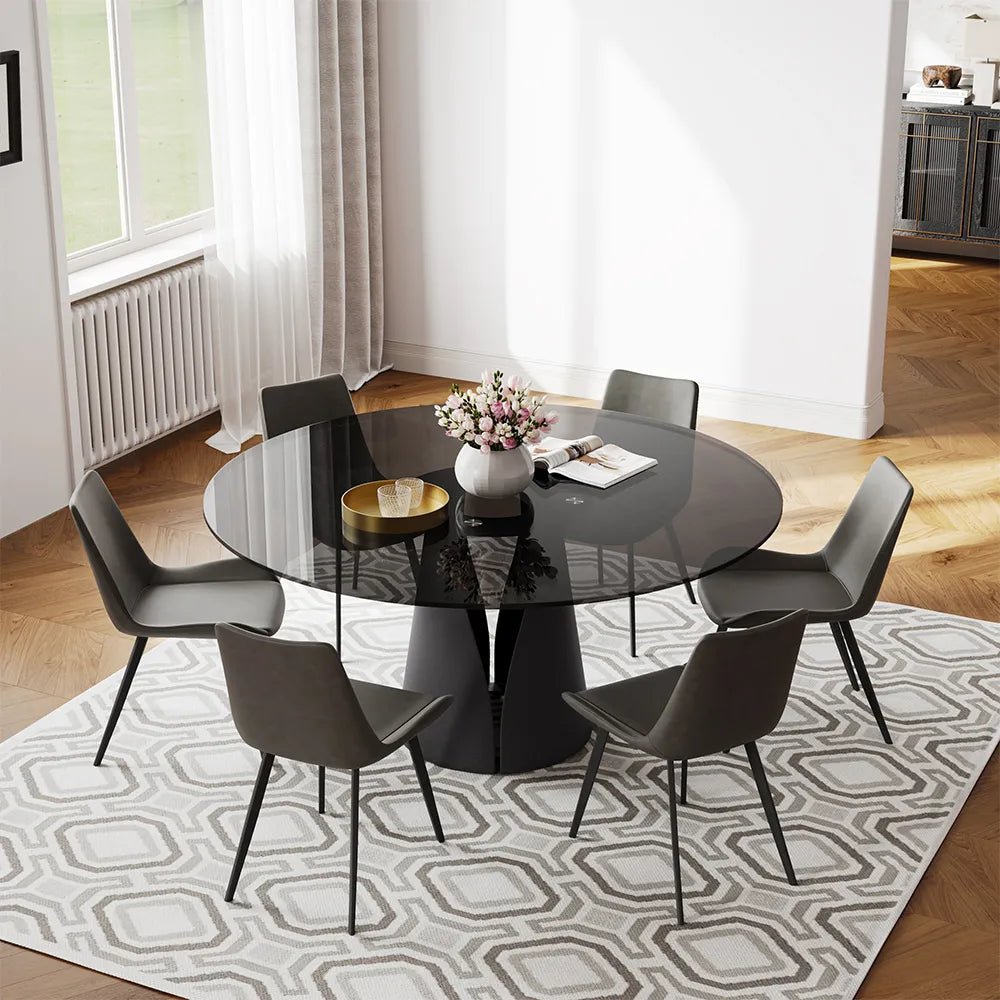 Vera Halo Stone Dining Table - Exclusivia