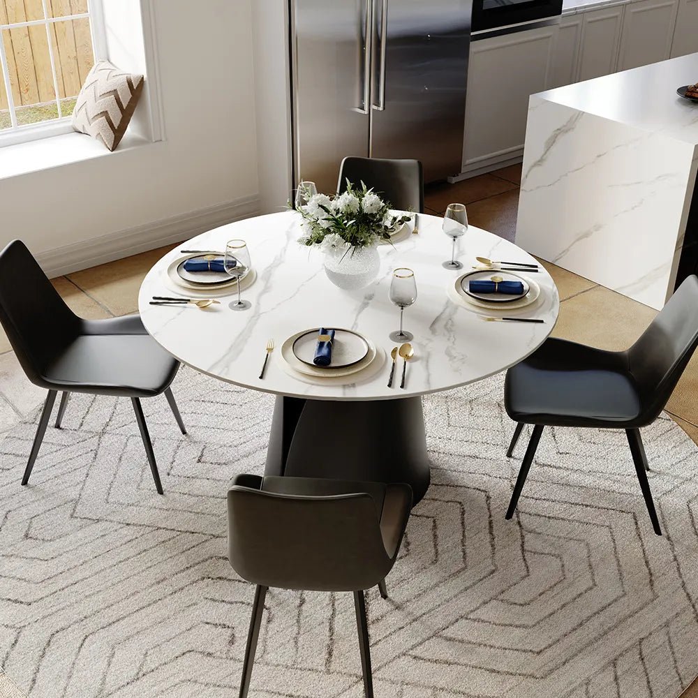 Vera Halo Stone Dining Table - Exclusivia