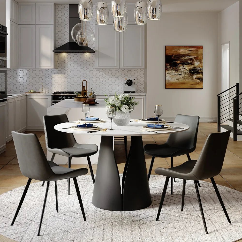 Vera Halo Stone Dining Table - Exclusivia