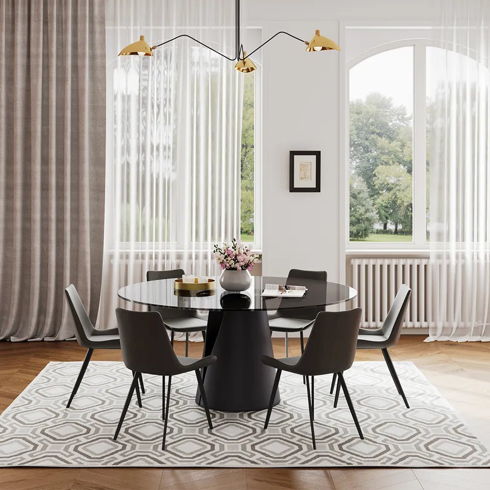 Vera Halo Stone Dining Table - Exclusivia