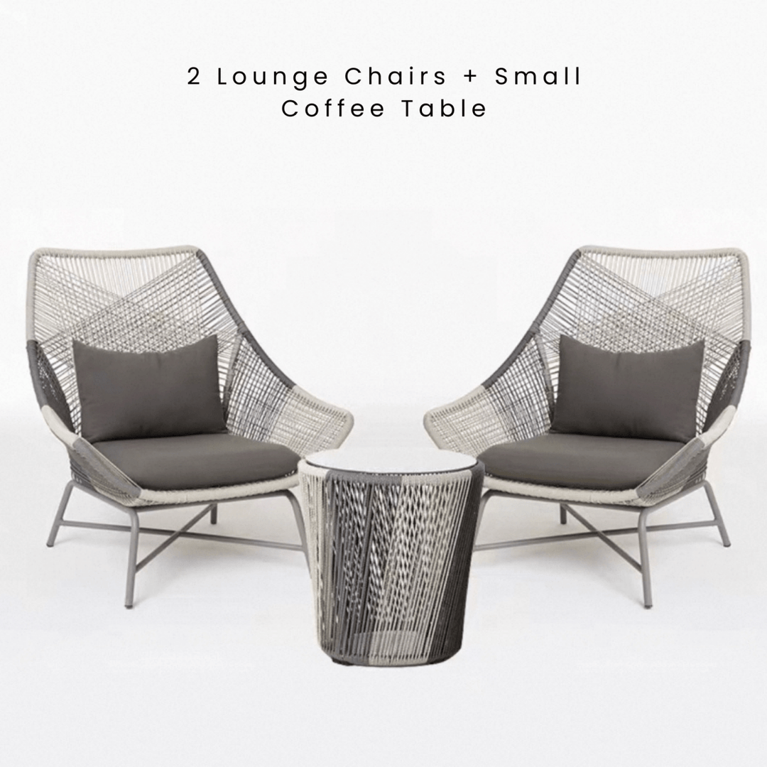 VERANO Outdoor Rope Weave Lounge Set - Exclusivia