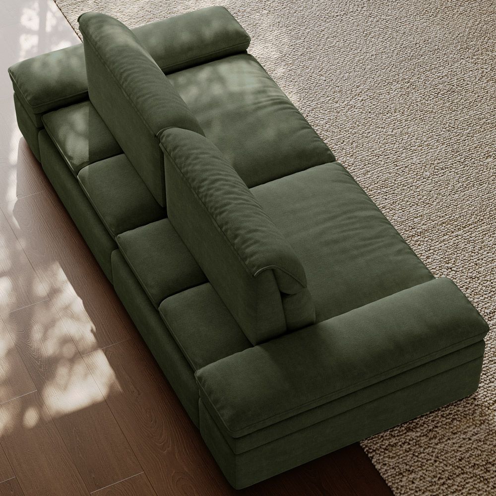 VerdeFlex Deep Modular Sectional Sofa - Exclusivia