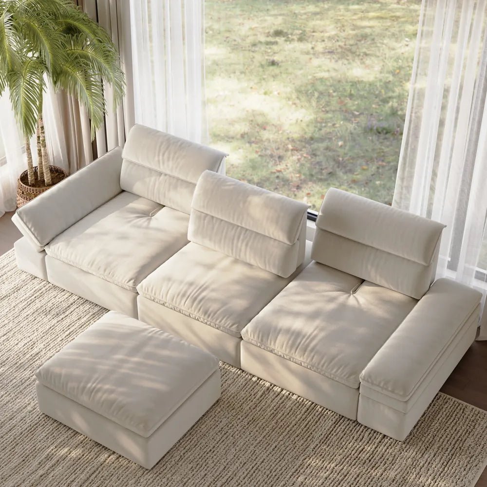 VerdeFlex Deep Modular Sectional Sofa - Exclusivia