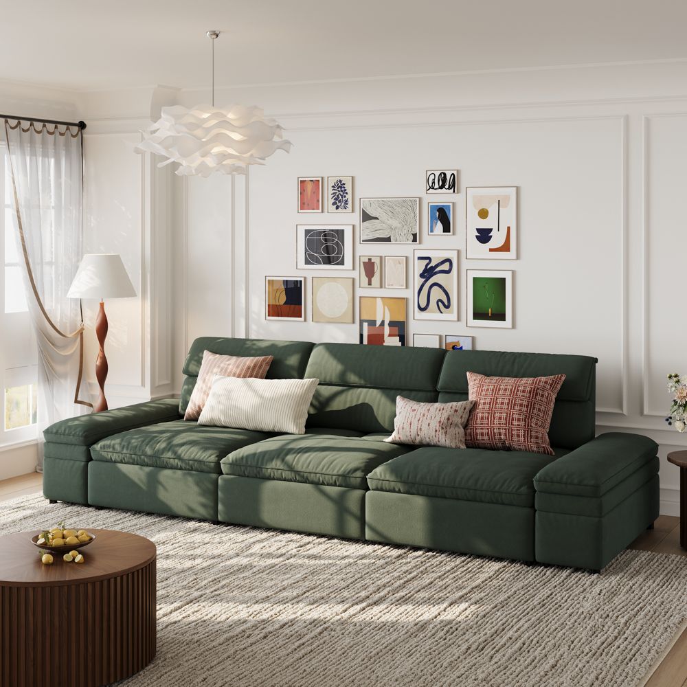 VerdeFlex Deep Modular Sectional Sofa - Exclusivia