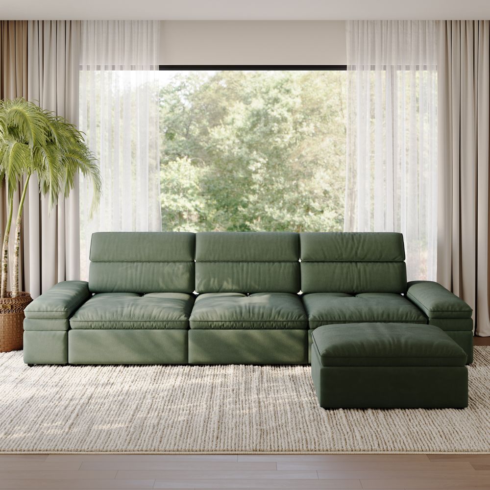VerdeFlex Deep Modular Sectional Sofa - Exclusivia