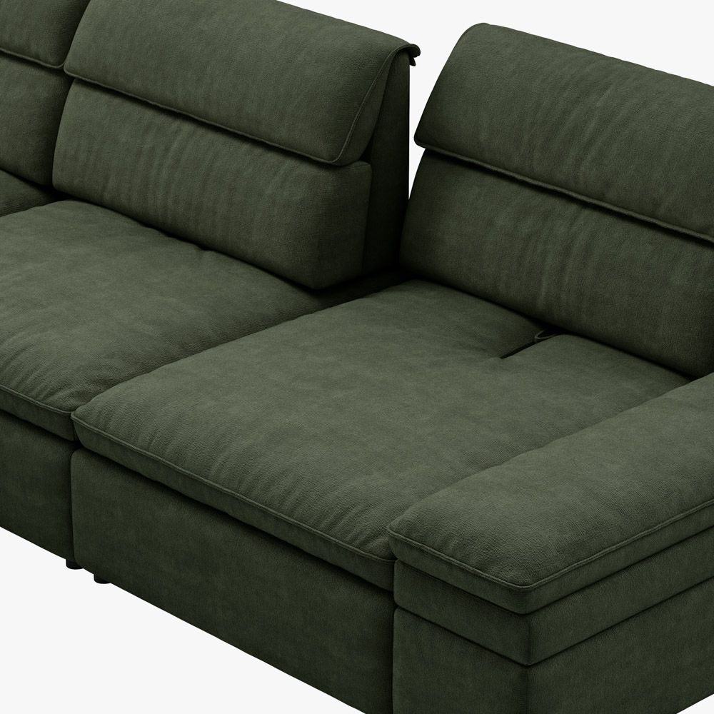 VerdeFlex Deep Modular Sectional Sofa - Exclusivia