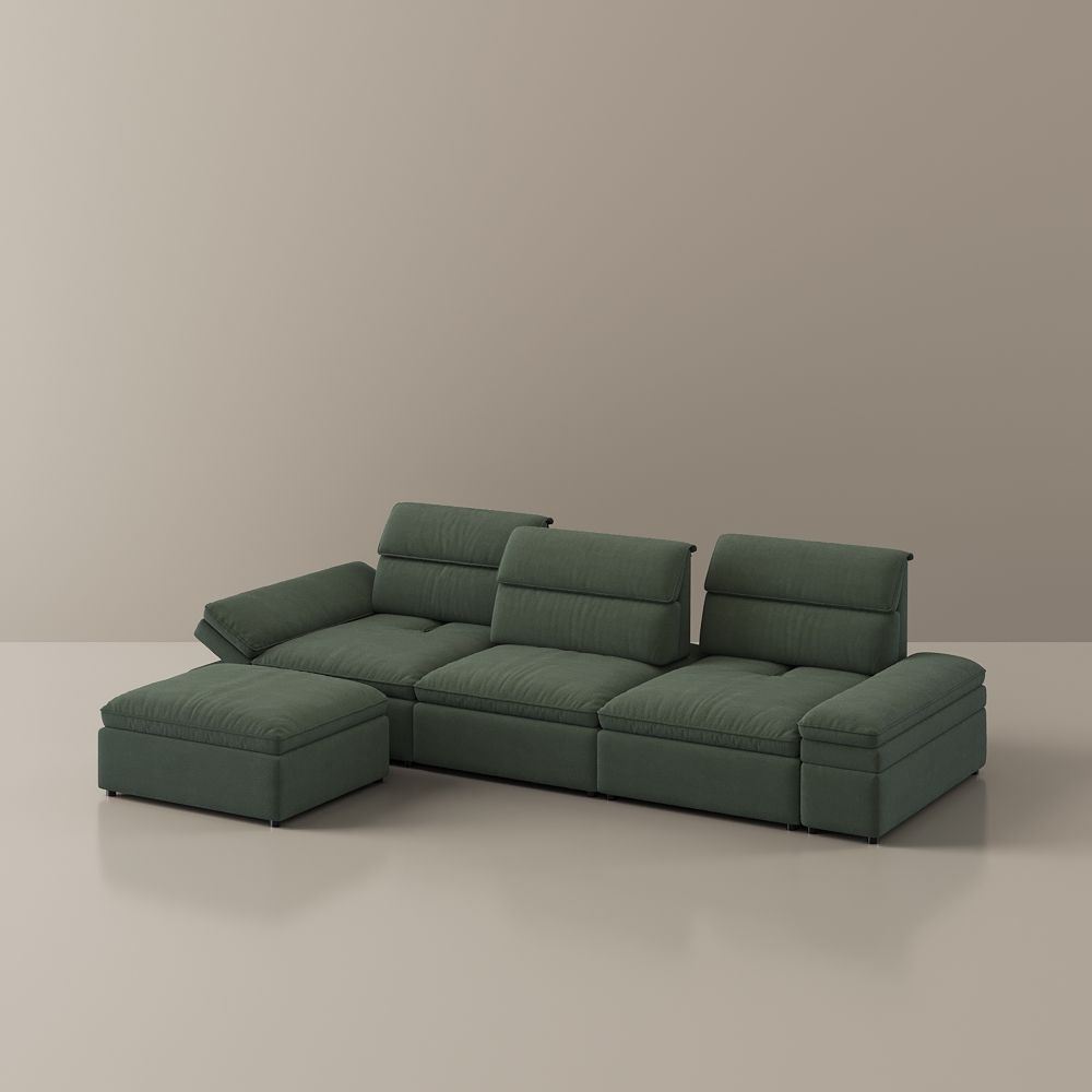 VerdeFlex Deep Modular Sectional Sofa - Exclusivia