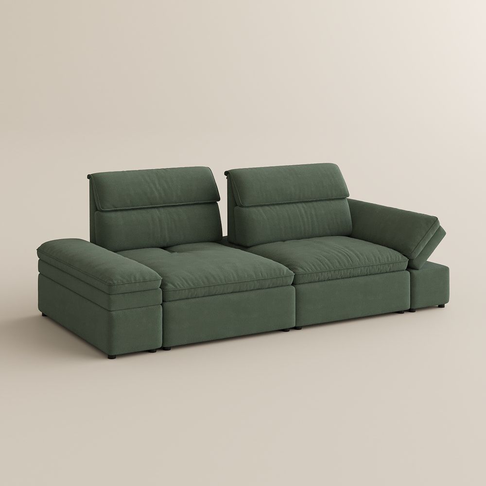 VerdeFlex Deep Modular Sectional Sofa - Exclusivia