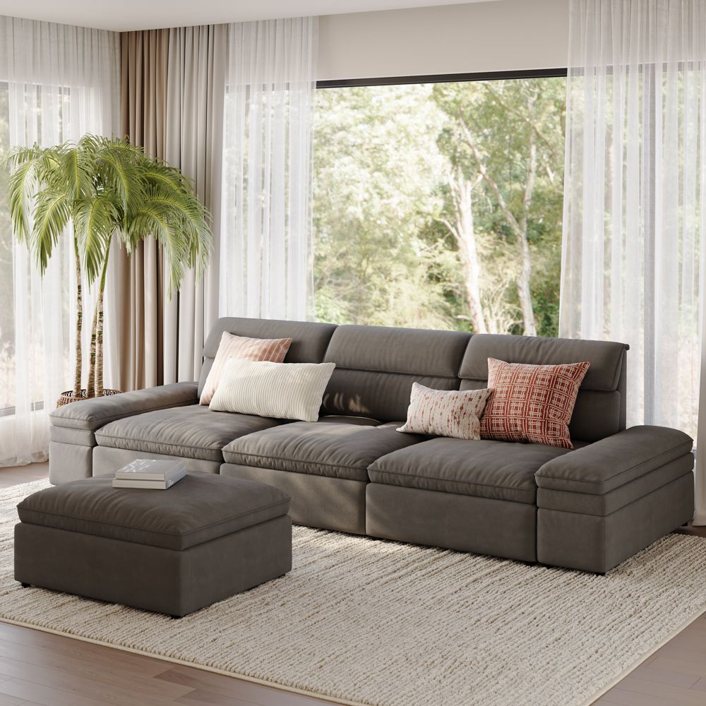 VerdeFlex Deep Modular Sectional Sofa - Exclusivia