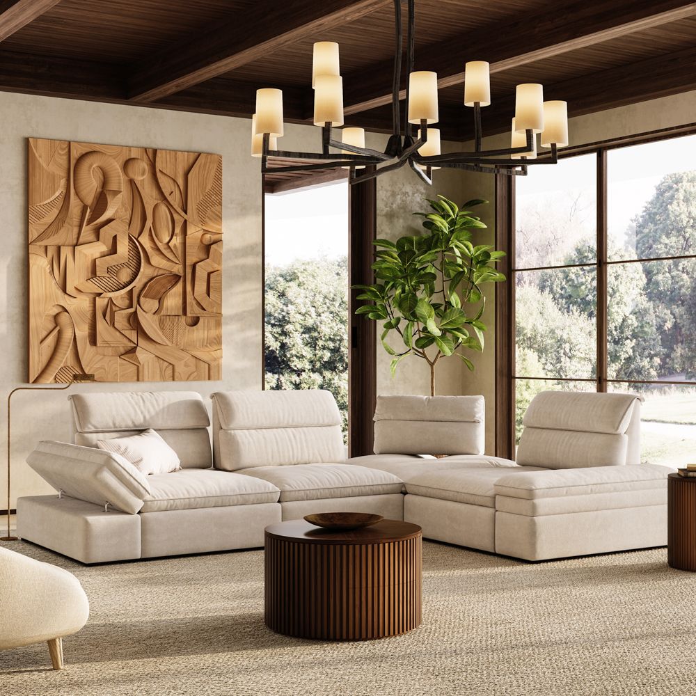 VerdeFlex Deep Modular Sectional Sofa - Exclusivia