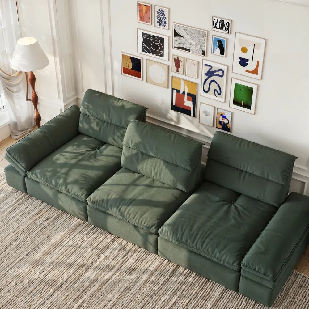 VerdeFlex Deep Modular Sectional Sofa - Exclusivia