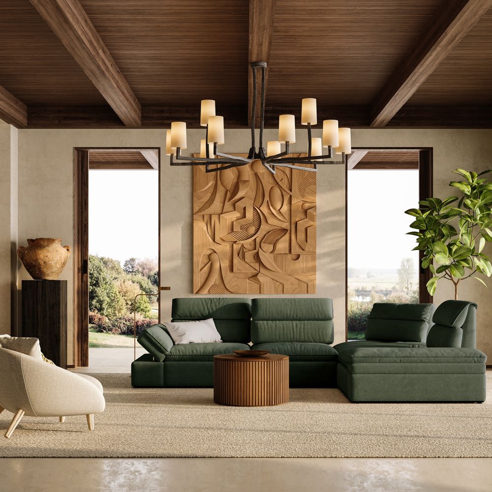 VerdeFlex Deep Modular Sectional Sofa - Exclusivia