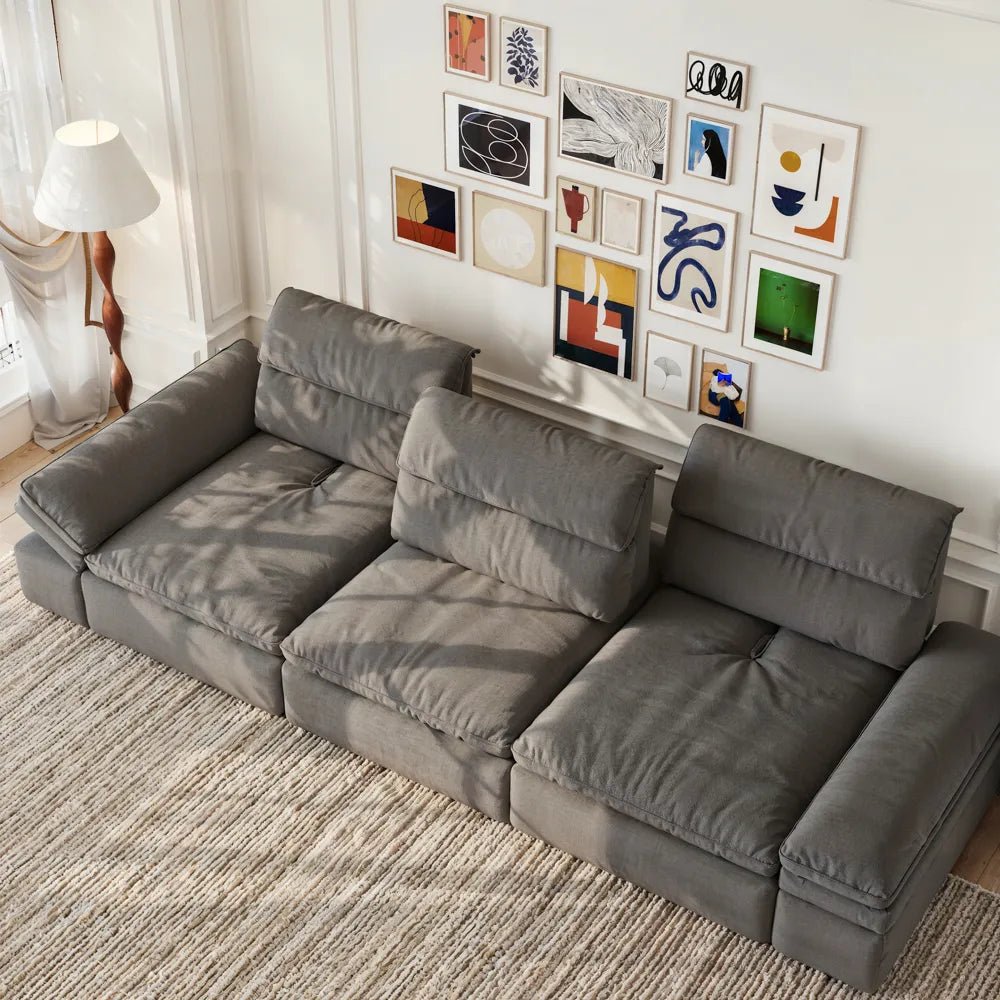 VerdeFlex Deep Modular Sectional Sofa - Exclusivia