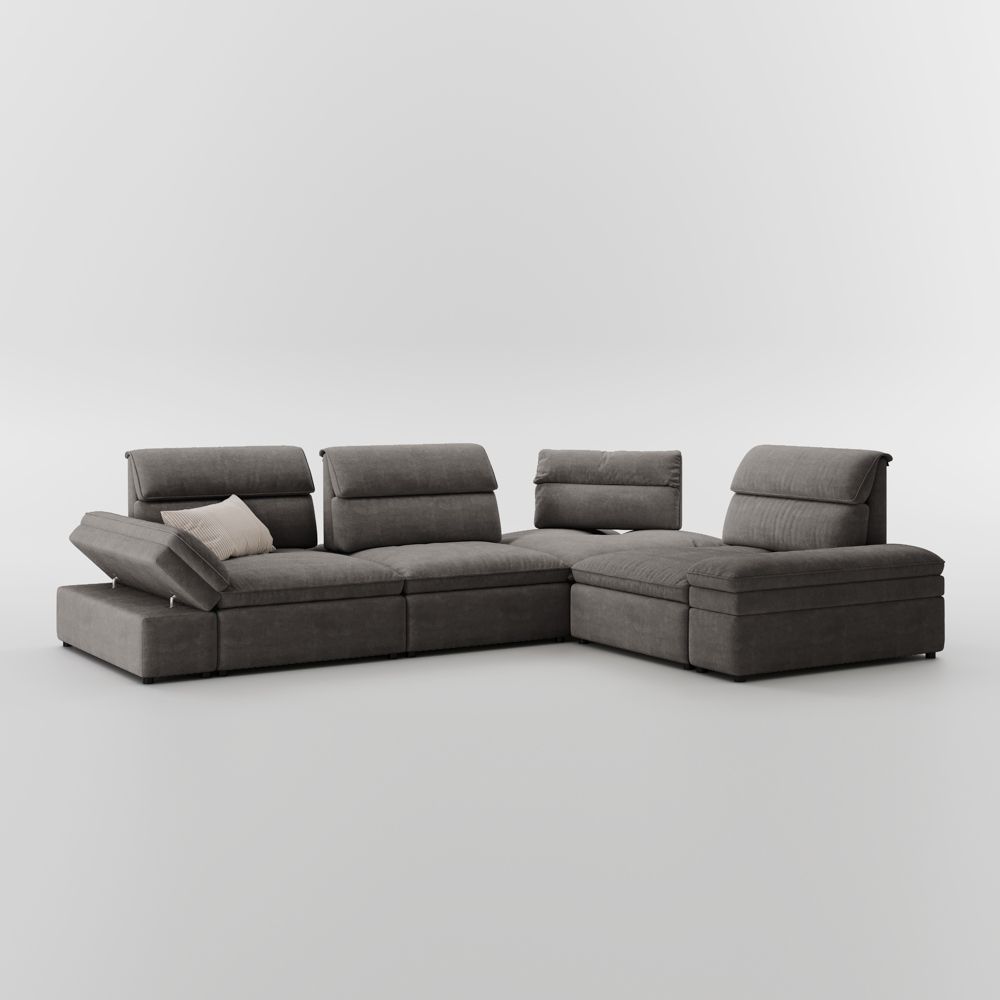 VerdeFlex Deep Modular Sectional Sofa - Exclusivia