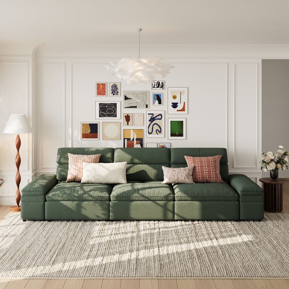 VerdeFlex Deep Modular Sectional Sofa - Exclusivia
