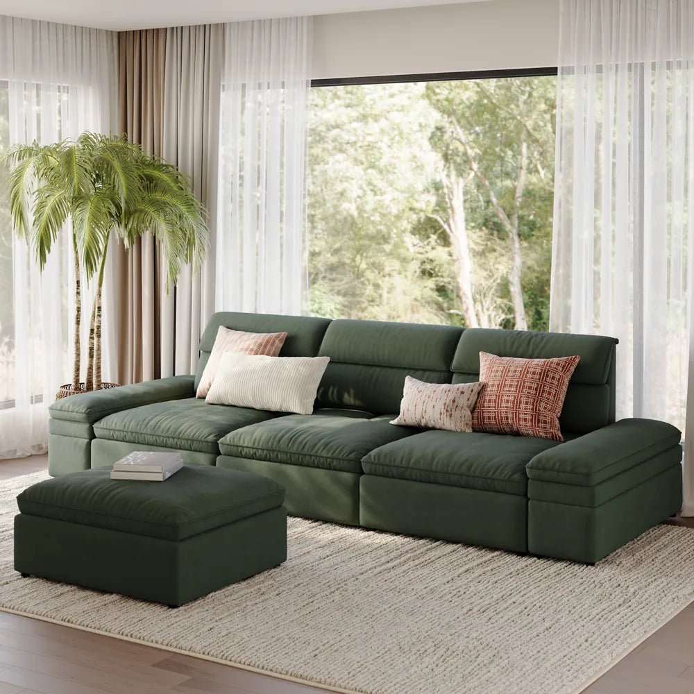 VerdeFlex Deep Modular Sectional Sofa - Exclusivia
