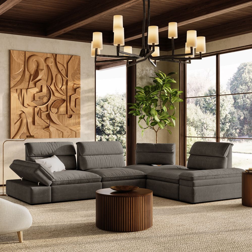 VerdeFlex Deep Modular Sectional Sofa - Exclusivia