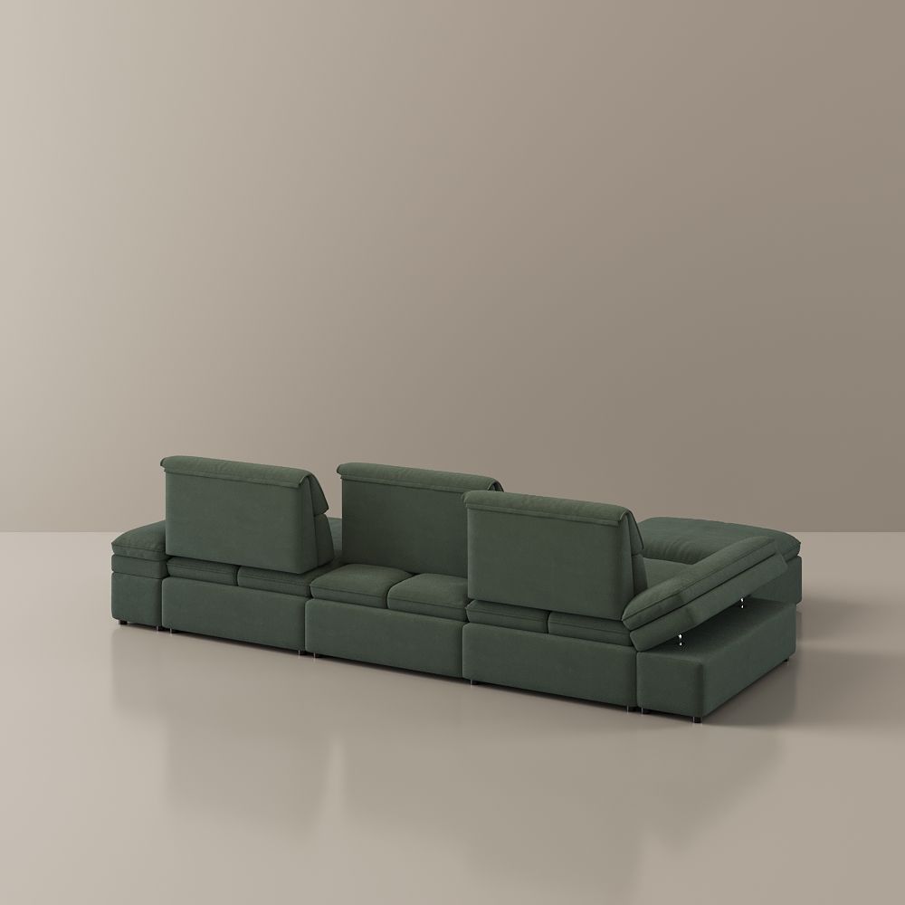 VerdeFlex Deep Modular Sectional Sofa - Exclusivia