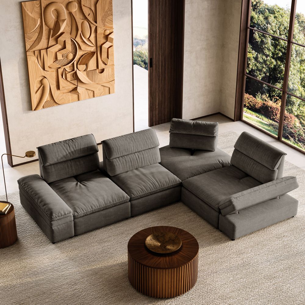 VerdeFlex Deep Modular Sectional Sofa - Exclusivia