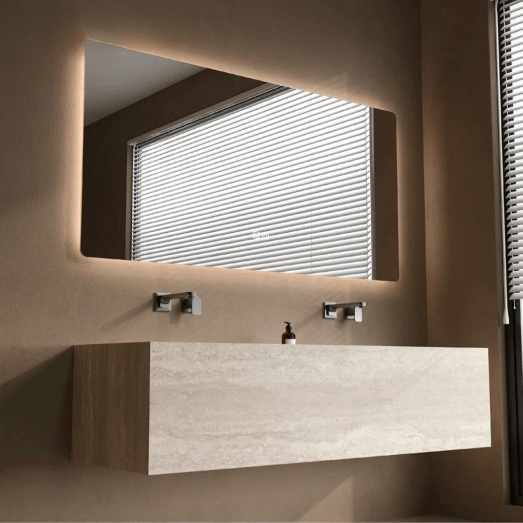 Verona Modern Travertine Bathroom Vanity Sink - Exclusivia