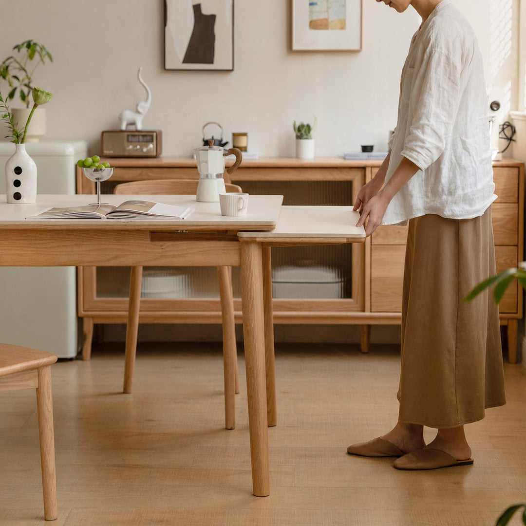VEXEL Sintered Stone Extendable Dining Table - Exclusivia