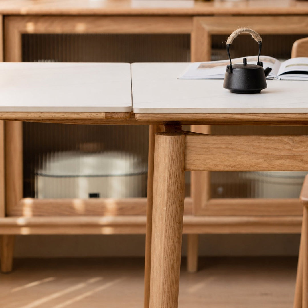 VEXEL Sintered Stone Extendable Dining Table - Exclusivia