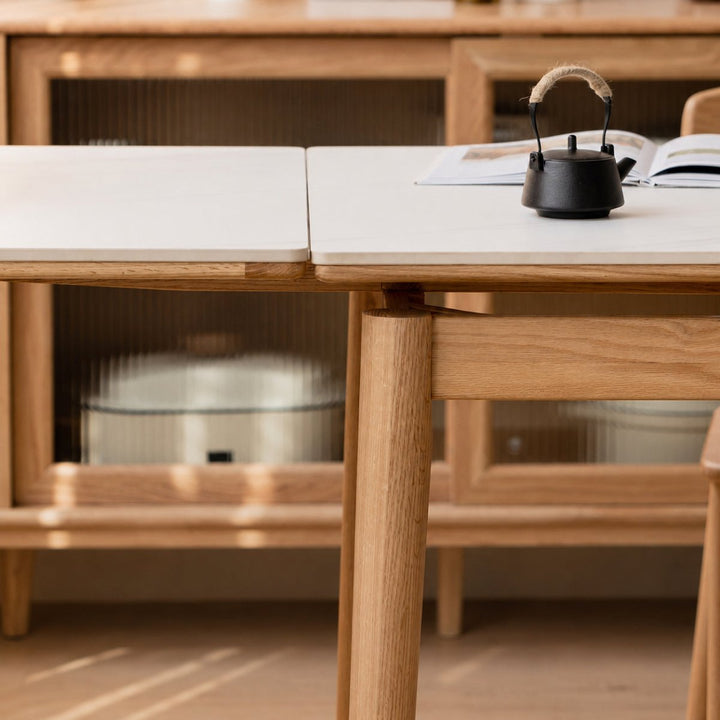 VEXEL Sintered Stone Extendable Dining Table - Exclusivia