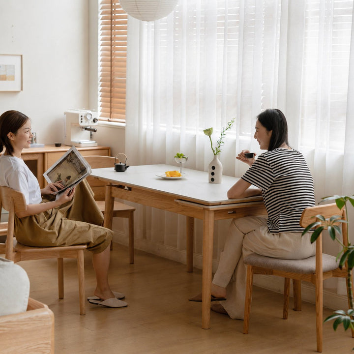 VEXEL Sintered Stone Extendable Dining Table - Exclusivia