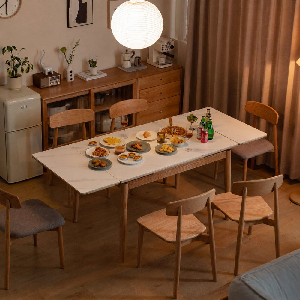VEXEL Sintered Stone Extendable Dining Table - Exclusivia