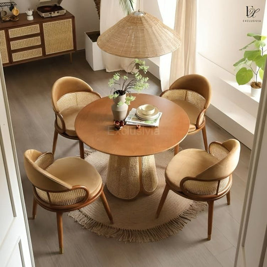 VILA Japandi Round Dining Table - Exclusivia