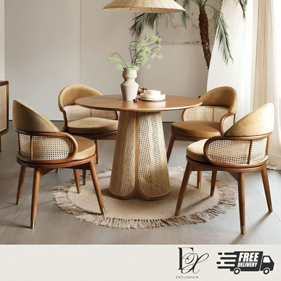 VILA Japandi Round Dining Table - Exclusivia