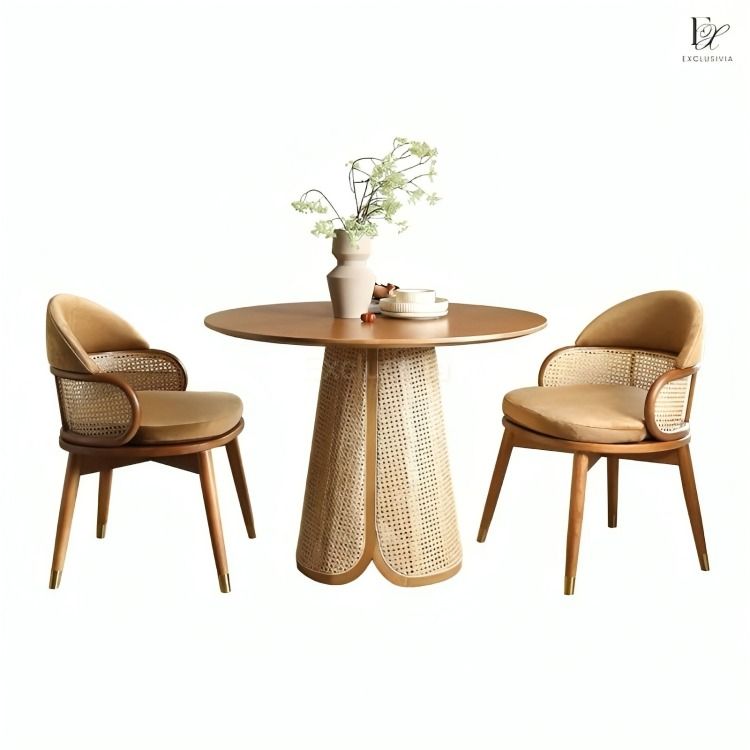 VILA Japandi Round Dining Table - Exclusivia