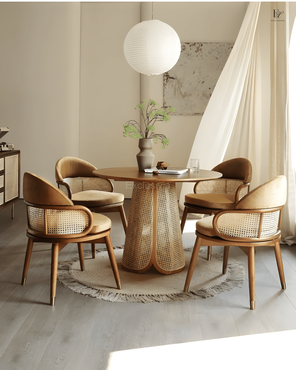VILA Japandi Round Dining Table - Exclusivia
