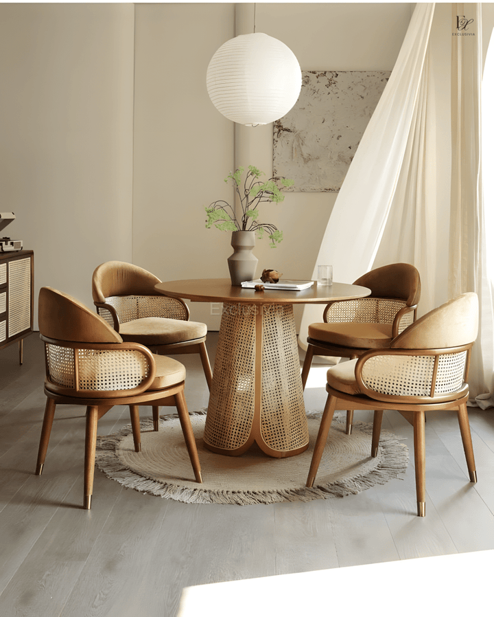 VILA Japandi Round Dining Table - Exclusivia
