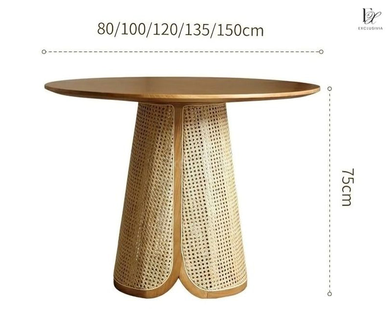 VILA Japandi Round Dining Table - Exclusivia