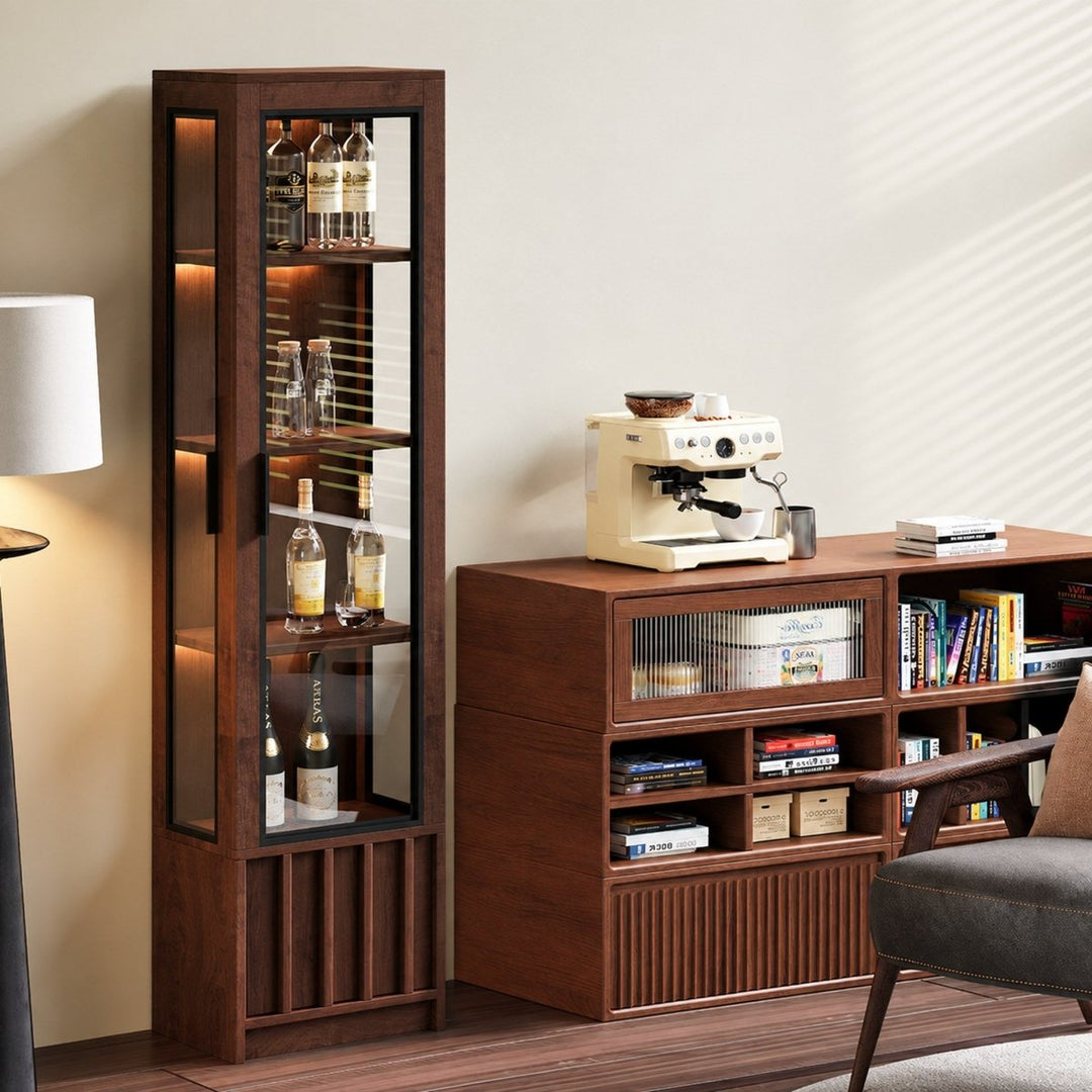 VINARO Modern Solid Wood Wine Cabinet - Exclusivia