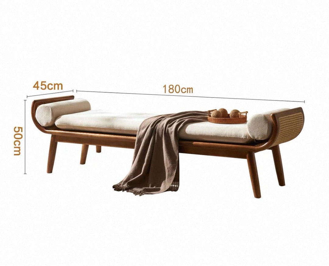 VINTANA Nordic Rattan Bed - End Bench - Exclusivia