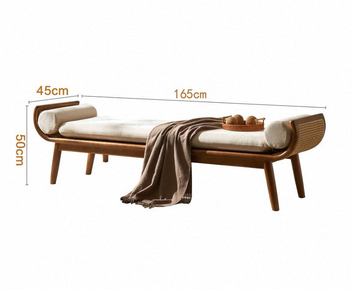 VINTANA Nordic Rattan Bed - End Bench - Exclusivia