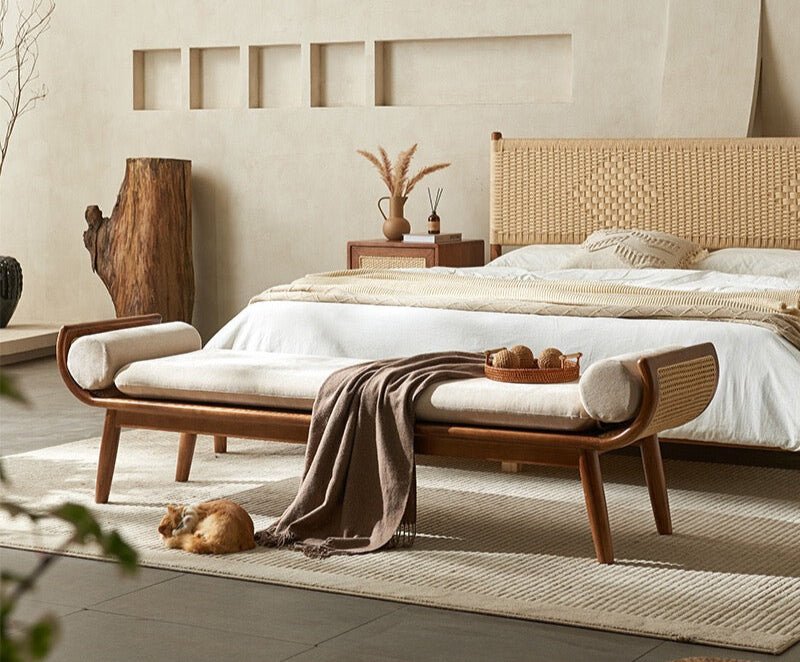 VINTANA Nordic Rattan Bed - End Bench - Exclusivia