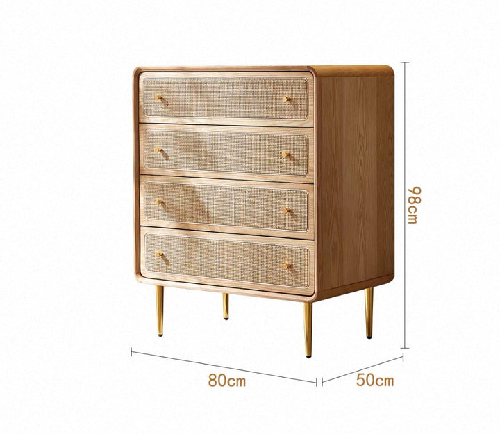VINTANA Nordic Rattan Chest of Drawers - Exclusivia