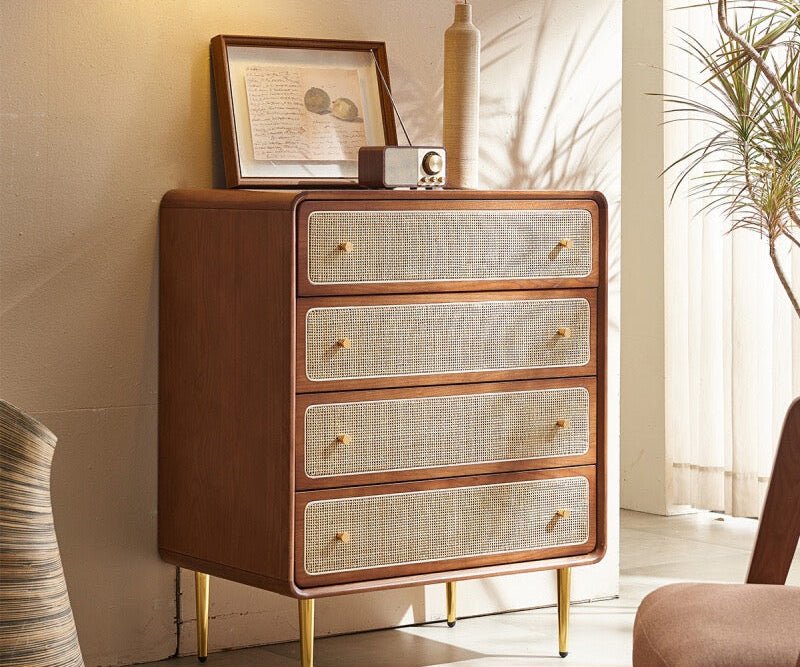 VINTANA Nordic Rattan Chest of Drawers - Exclusivia