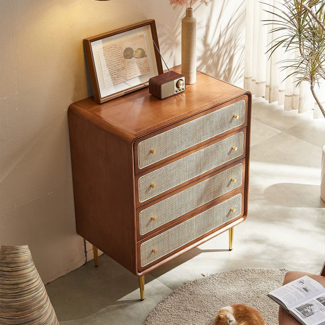 VINTANA Nordic Rattan Chest of Drawers - Exclusivia
