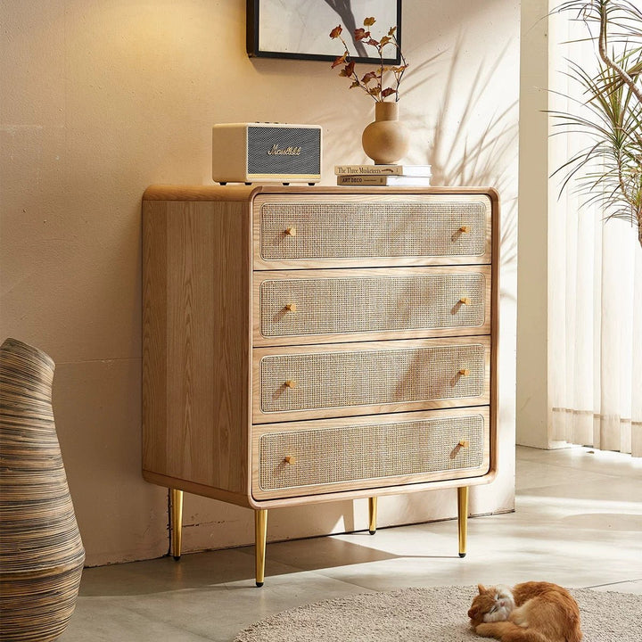 VINTANA Nordic Rattan Chest of Drawers - Exclusivia