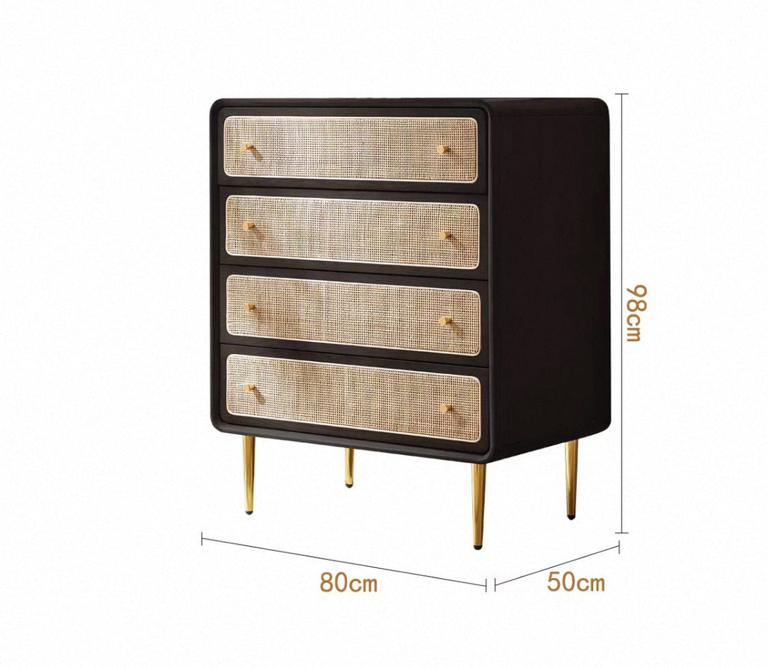 VINTANA Nordic Rattan Chest of Drawers - Exclusivia