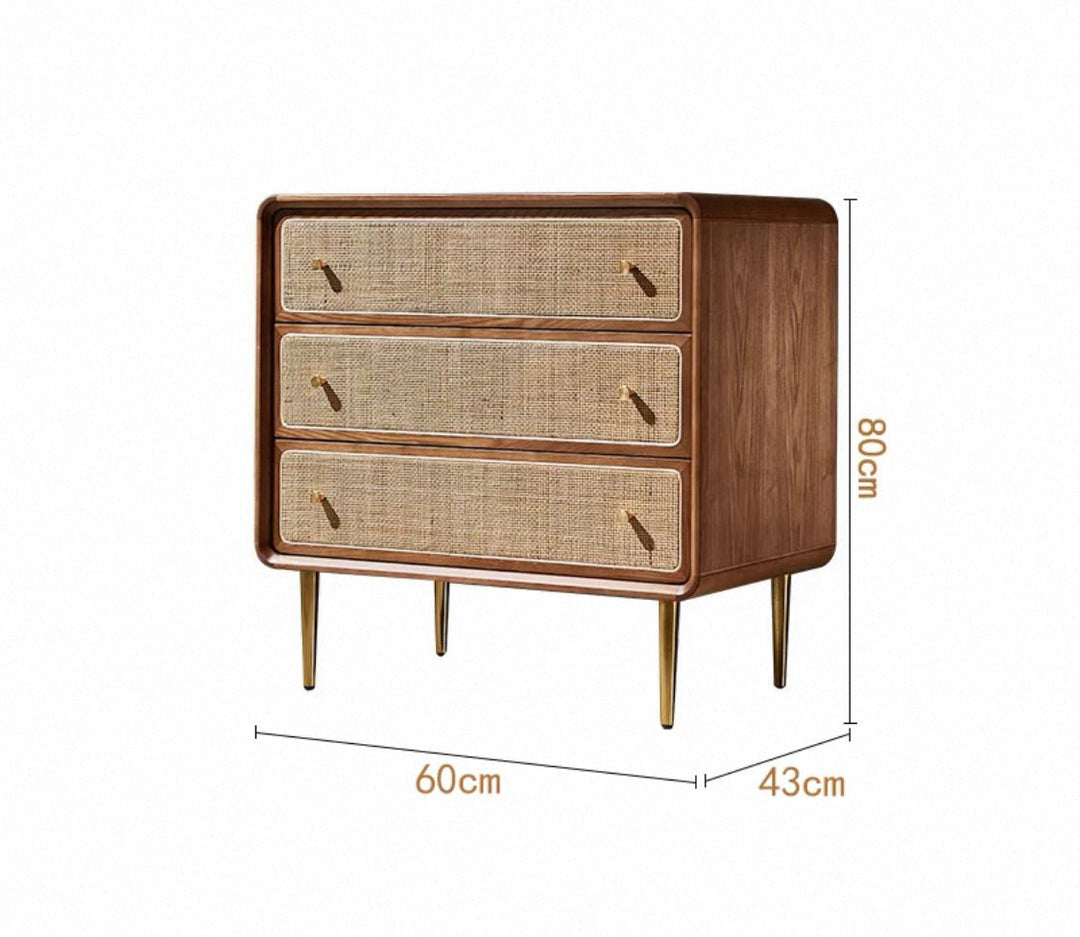 VINTANA Nordic Rattan Drawer Cabinet - Exclusivia
